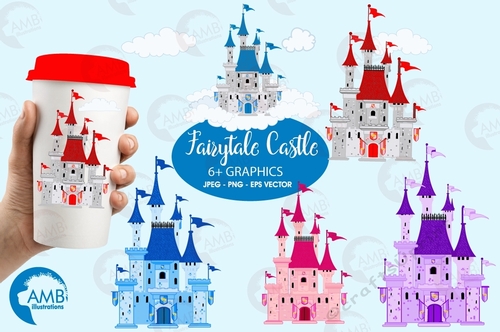 Fairytale Castle Clipart AMB-992