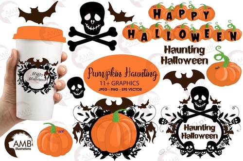 Halloween Pumpkin Clipart AMB-996