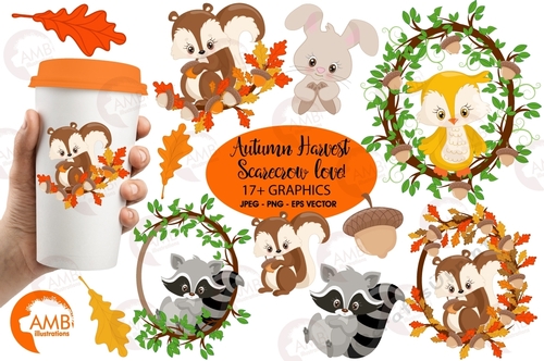 Woodland Forest Animals Clipart AMB-1178