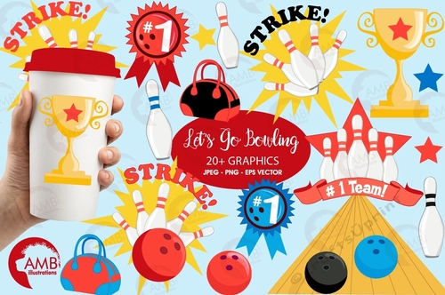 Bowling Clipart AMB-1284