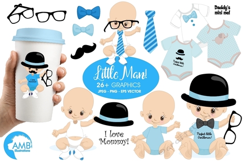 Baby Boy Clipart AMB-1291