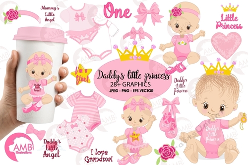Baby Girl Clipart AMB-1293