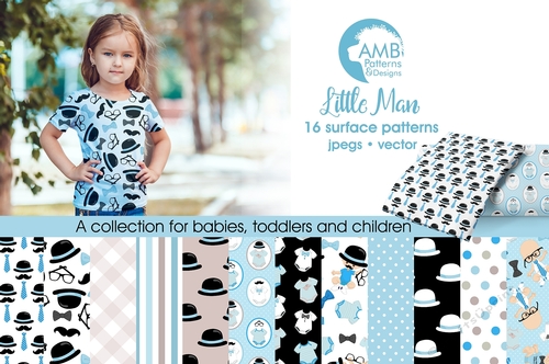 Baby Boy Nursery Papers AMB-1295