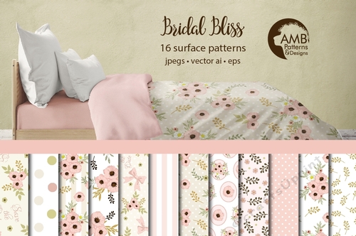 Bridal Floral Papers AMB-1314
