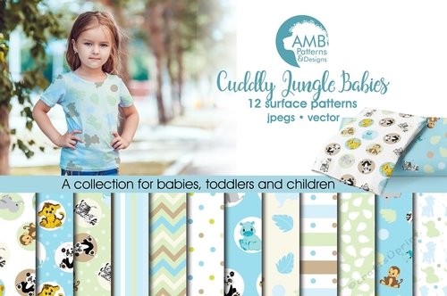 Safari Jungle Babies Papers AMB-1334