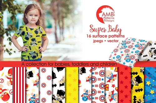 Superhero Baby Papers AMB-1338