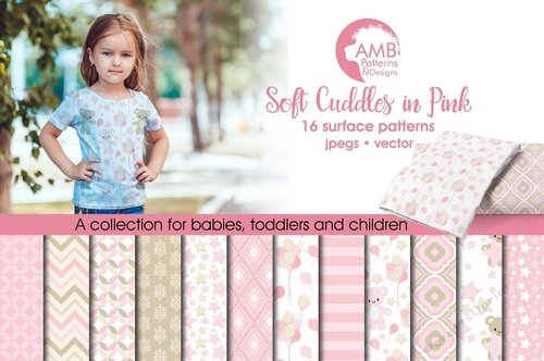Soft Cuddles in Pink Papers AMB-1449