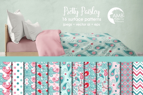 Pretty Paisley Papers AMB-1456