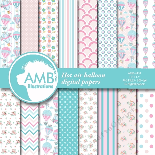 Hot Air Balloon Papers AMB-2447