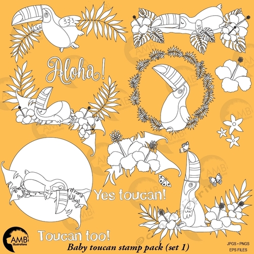 Baby Toucan Baby Stamp Pack AMB-2459
