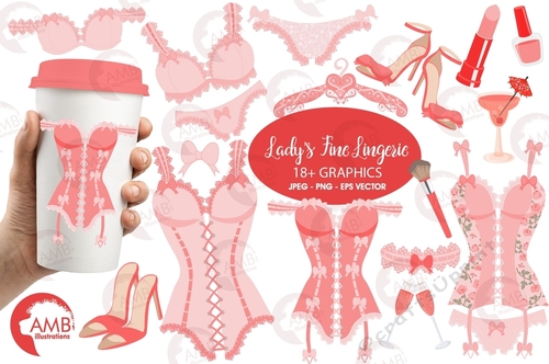 Bachelorette Clipart, Bachelorette Party Clipart, Hen Night, Corset Clipart, Wedding Clipart, Girls Night Out Clipart, AMB-2209