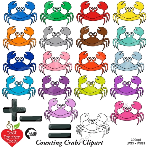 Counting crabs clipart, Crabs clipart, AMB-2246