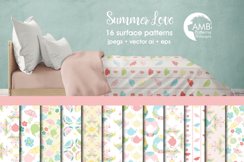 Tea Time Digital Papers, Shabby Chic floral Shower Papers, Shabby chic papers, pastel papers, AMB-1233