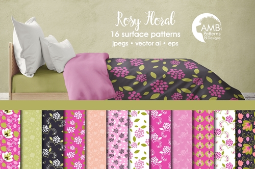 Floral Digital Papers, Pink Shabby chic papers, vintage flowers, pink floral digital papers, pink floral pattern, country chic, AMB-1812