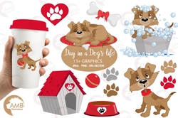 Brown Dog Clipart AMB-594