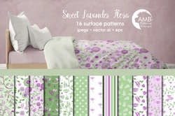 Lavender Floral Papers AMB-1409