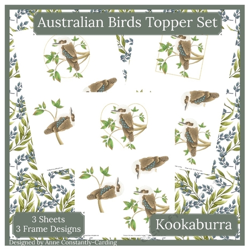 Australian Birds Topper Set - Kookaburra 