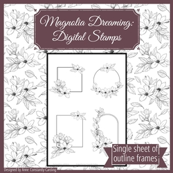 Magnolia Dreaming: Outline Frames Sheet