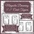 Magnolia Dreaming, Outlines: 5×7 Card Topper Set