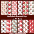 Christmas, in Red & Green Collection - Mostly Reds Patterned Paper Set