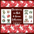 Christmas, in Red & Green Collection - Topper Set