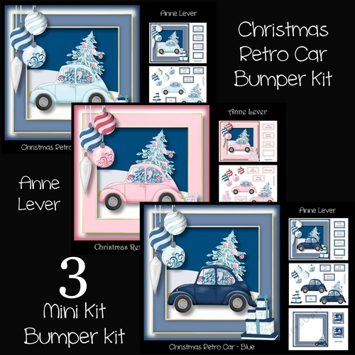 Christmas Retro Car Bumper Kit