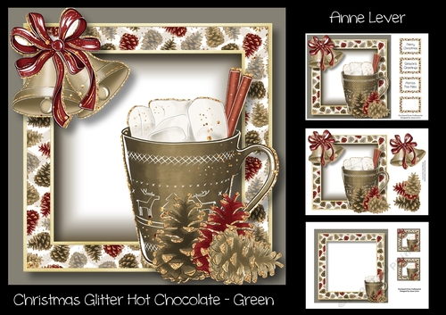 Christmas Glitter Hot Chocolate - Green