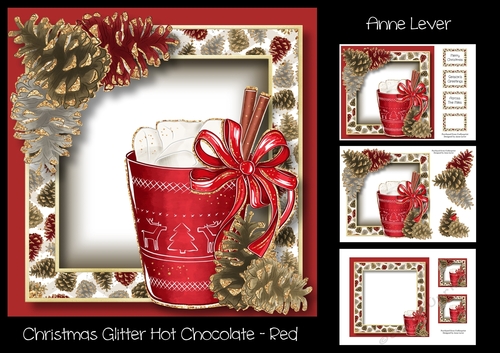 Christmas Glitter Hot Chocolate - Red