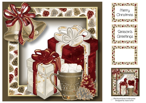 Christmas Glitter Gifts 8x8