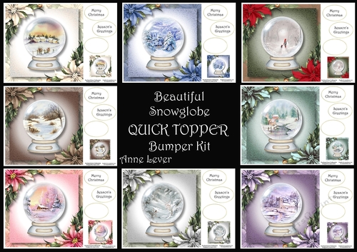 Beautiful Snowglobe QUICK TOPPER Bumper Kit