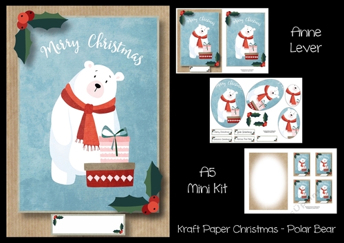 Kraft Paper Christmas - Polar Bear