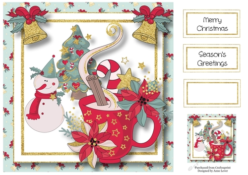 Christmas Hot Chocolate 8x8