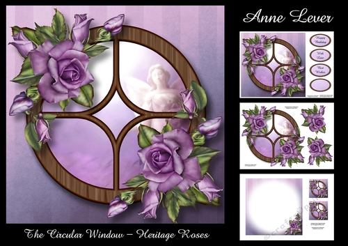 The Circular Window - Heritage Roses