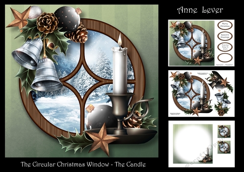 The Circular Christmas Window - The Candle