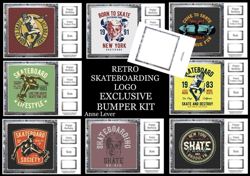 Retro Skateboarding Logo Exclusive Bumper Kit