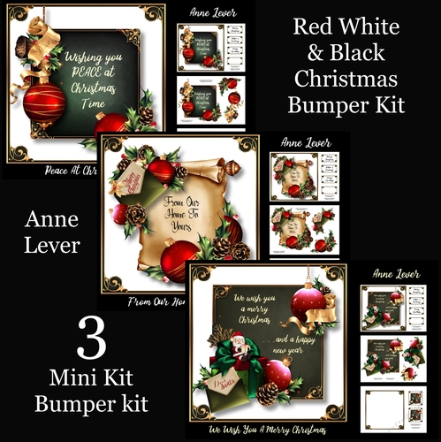 Red White & Black Christmas Bumper Kit