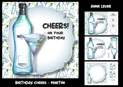 Birthday Cheers - Martini