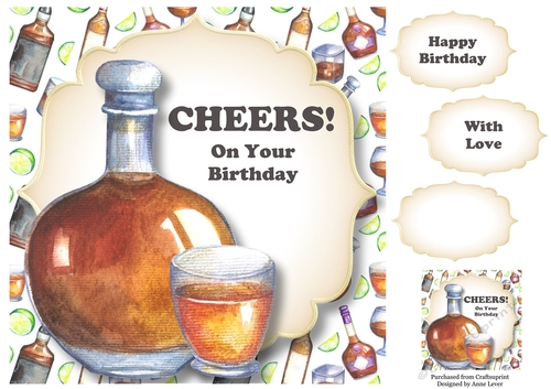 Birthday Cheers - Brandy 8x8