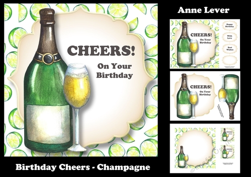 Birthday Cheers - Champagne