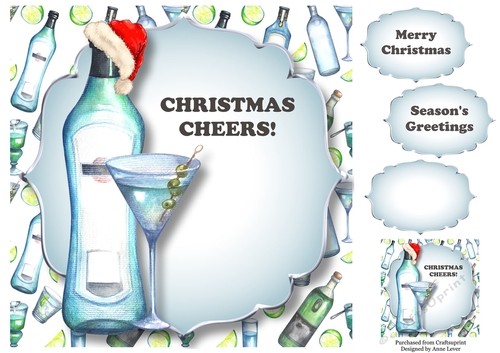 Christmas Cheers! - Martini 8x8