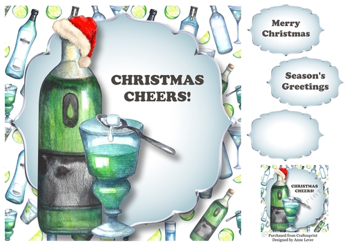 Christmas Cheers! - Absinthe 8x8
