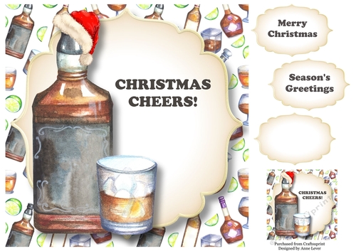 Christmas Cheers! - Whiskey 8x8