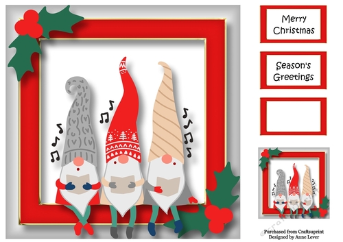 The Christmas Gnomes - Carol Singing 8x8