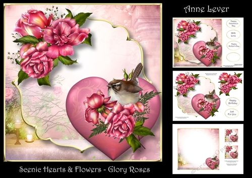 Scenic Hearts & Flowers - Glory Roses