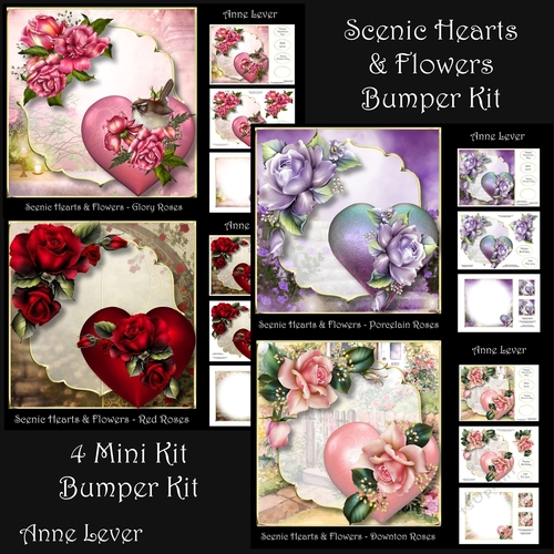 Scenic Hearts & Flowers Bumper Kit