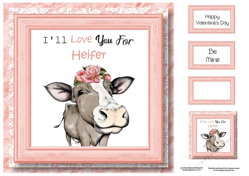 Love You For Heifer 8x8