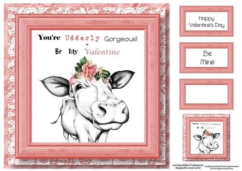 Udderly Gorgeous Valentine 8x8