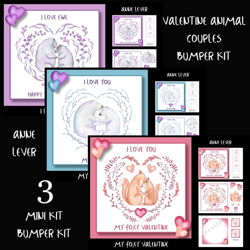 Valentine Animal Couples Bumper Kit