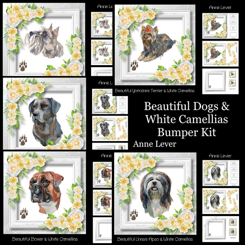 Beautiful Dogs & White Camellias Bumper Kit