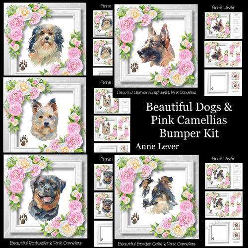 Beautiful Dogs & Pink Camellias Bumper Kit